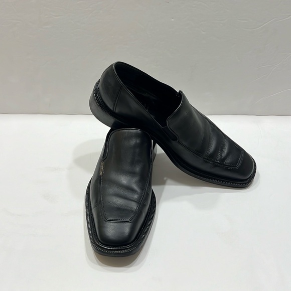 Gianni Versace Other - Gianni Versace, leather black dress shoes, size 10, but can fit an 11+